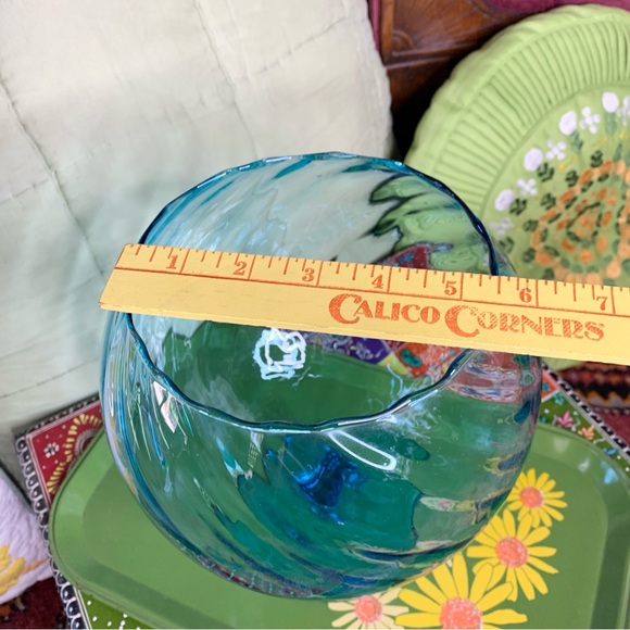 MCM Optic Peacock Blue Dish - Picture 5 of 7